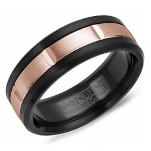 Torque - Gold Inlay & Black Cobalt Band
