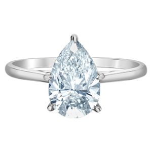 Lab Created 1.51ct Pear Engagement Ring