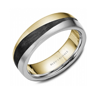 Bleu Royale – Gold & Carbon Fiber Band