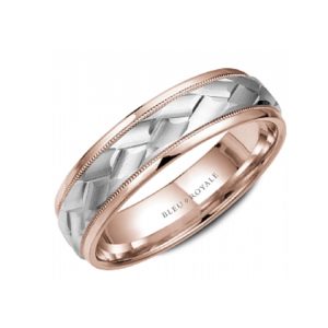 Bleu Royale – Braided & High Polish Band