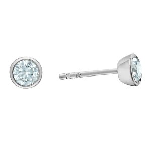 0.50ctw Lab Bezel Set Diamond Studs