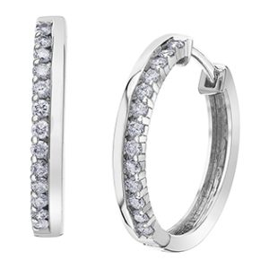0.50ctw Diamond Hoops