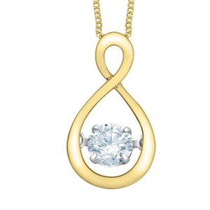 Infinity Pulse Lab Diamond Necklace