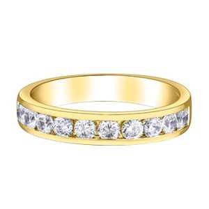Channel set 0.75ctw Diamond Band